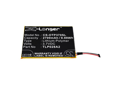 Replacement Battery for Alcatel  One Touch Icin – Mobile, SmartPhone – 2700mAh / 9.99Wh / 3.7V