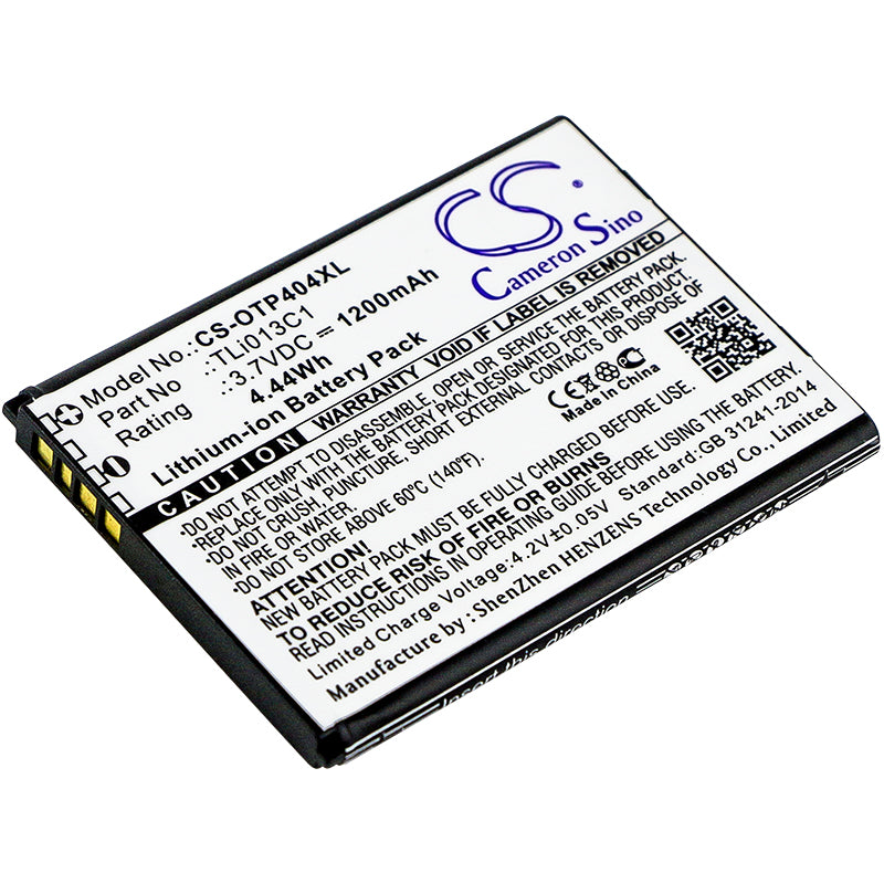 Replacement Battery for Cingular | Alcatel Flip 2 – Mobile, SmartPhone – 1200mAh / 3.7V - image 1