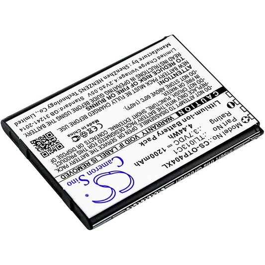 Replacement Battery for Alcatel  4052C – Mobile, SmartPhone – 1200mAh / 4.44Wh / 3.7V