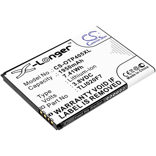 Replacement Battery for Alcatel One Touch Pixi 4 5 – Mobile, SmartPhone – 1950mAh / 3.8V - image 1