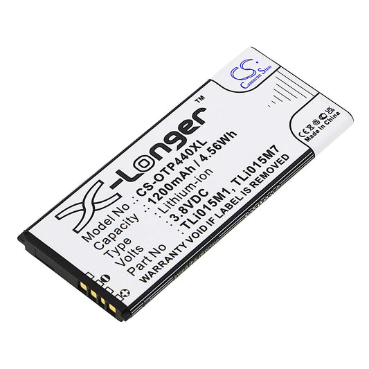 Replacement Battery for Alcatel One Touch Pixi 4 4.0 – Mobile, SmartPhone – 1200mAh / 3.8V - image 1