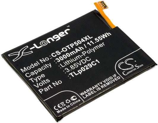 Replacement Battery for Alcatel | Lively | T-Mobile | MetroPCS | GreatCall A30 Fierce – Mobile, SmartPhone – 3000mAh / 3.85V - image 1