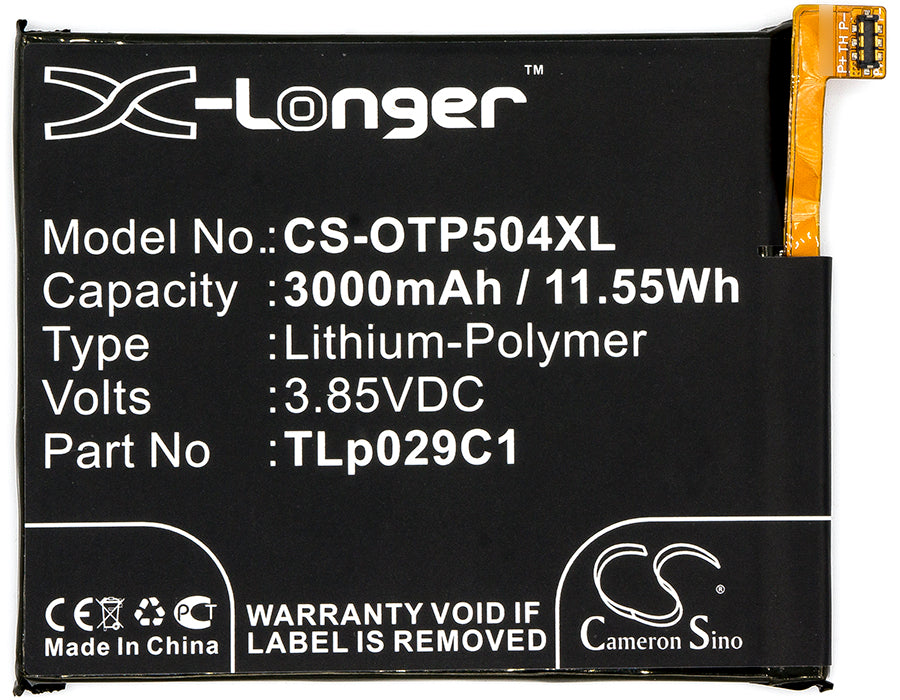 Replacement Battery for MetroPCS  5049Z – Mobile, SmartPhone – 3000mAh / 11.55Wh / 3.85V