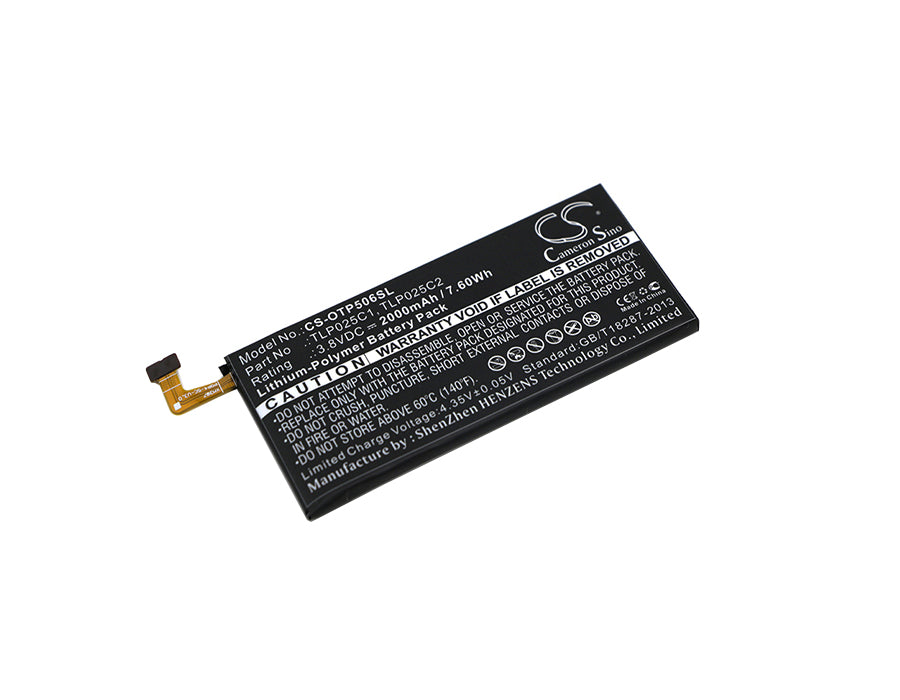 Replacement Battery for Alcatel One Touch Pop 4+ – Mobile, SmartPhone – 2000mAh / 3.8V - image 1