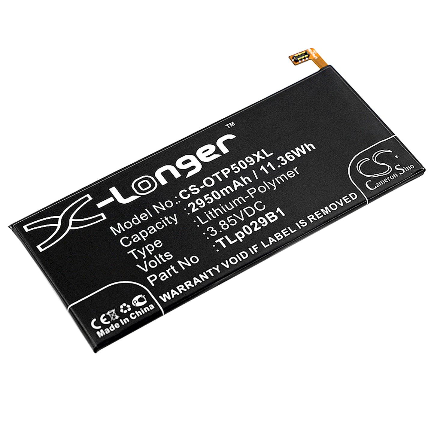 Replacement Battery for Vodafone | Alcatel Smart Ultra 7 – Mobile, SmartPhone – 2950mAh / 3.85V - image 1