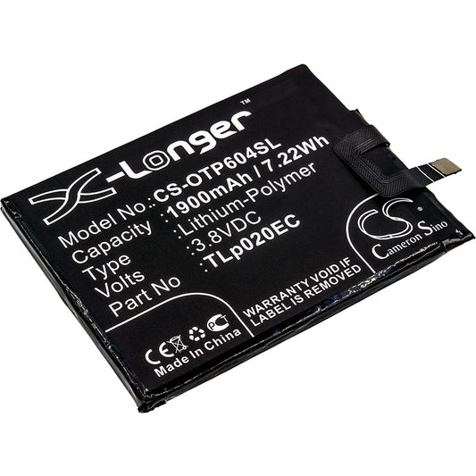 Replacement Battery for Alcatel One Touch Pop Up – Mobile, SmartPhone – 1900mAh / 3.8V - image 1