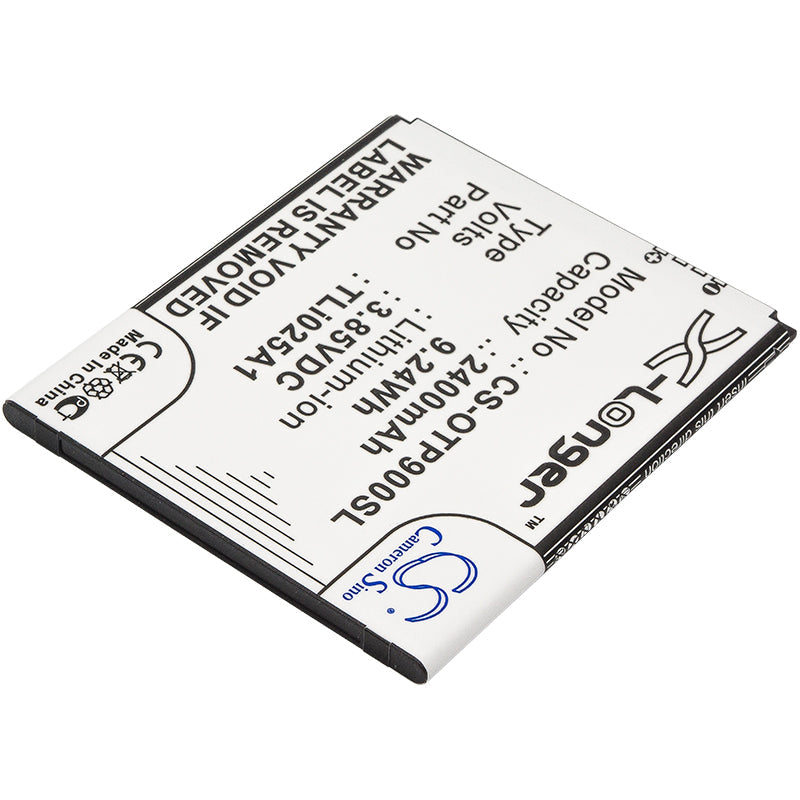 Replacement Battery for Alcatel  One Touch Pixi 4 6" – Mobile, SmartPhone – 2400mAh / 9.24Wh / 3.85V