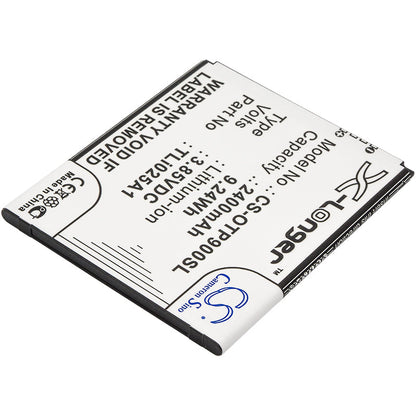 Replacement Battery for Alcatel  One Touch Pixi 4 6" – Mobile, SmartPhone – 2400mAh / 9.24Wh / 3.85V