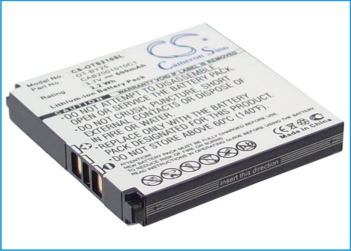 Replacement Battery for Alcatel OT-S210 – Mobile, SmartPhone – 600mAh / 3.7V - image 1