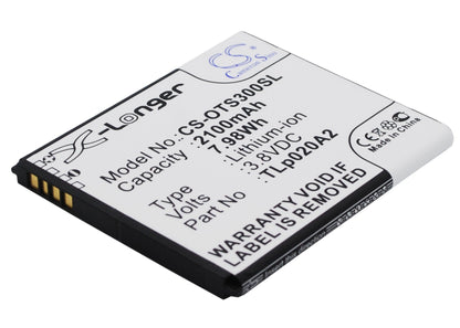 Replacement Battery for Alcatel  5065W-2DALUS2 – Mobile, SmartPhone – 2100mAh / 7.98Wh / 3.8V