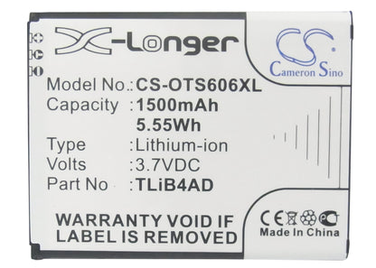 Replacement Battery for Alcatel | TCL One Touch View – Mobile, SmartPhone – 1500mAh / 3.7V - image 5