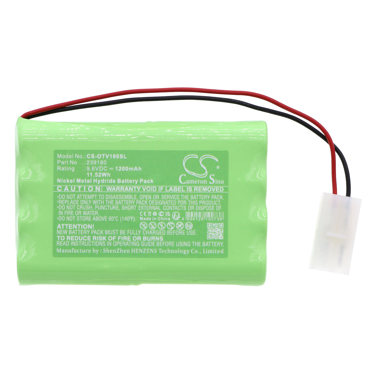 Replacement Battery for OTC Genisys – Diagnostic Scanner – 1200mAh / 9.6V
