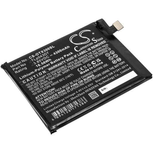 Replacement Battery for Alcatel 3X – Mobile, SmartPhone – 4300mAh / 3.85V - image 1