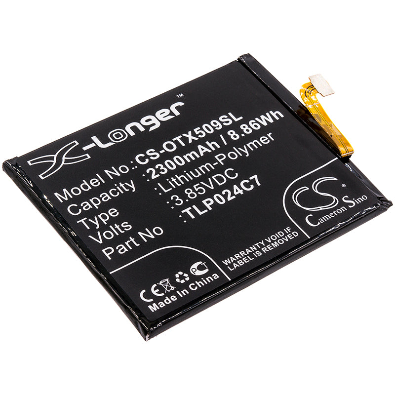 Replacement Battery for Alcatel 1X – Mobile, SmartPhone – 2300mAh / 3.85V - image 1