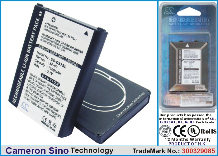 Replacement Battery for Asus | O2 | Vodafone Halley – Mobile, SmartPhone – 1100mAh / 3.7V - image 1