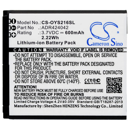 Replacement Battery for Olympia Style – Mobile, SmartPhone – 600mAh / 3.7V - image 5
