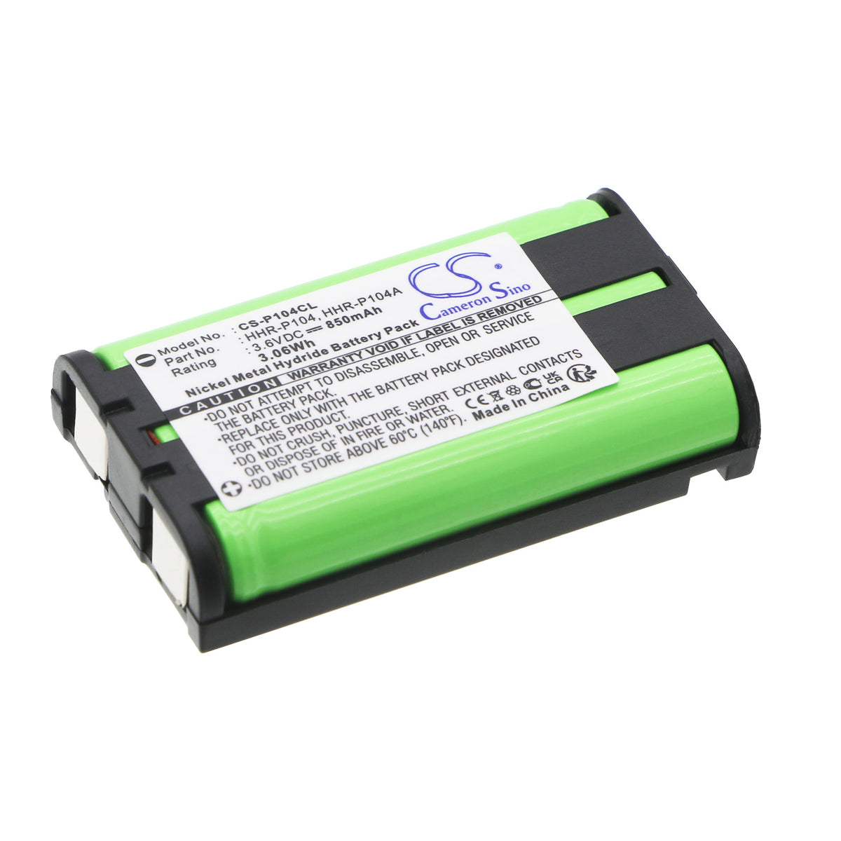 Replacement Battery for Sanyo | Panasonic | GE | Radio Shack | Interstate | GP KX-TG2302 – Cordless Phone – 850mAh / 3.6V