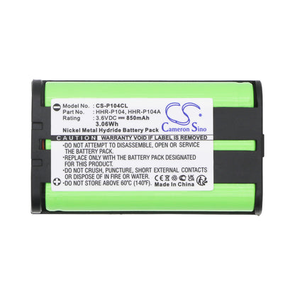 Replacement Battery for Sanyo | Panasonic | GE | Radio Shack | Interstate | GP KX-TG2302 – Cordless Phone – 850mAh / 3.6V