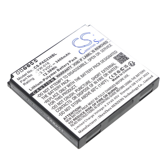 Replacement Battery for Pax D230 – Payment Terminal – 3400mAh / 3.7V