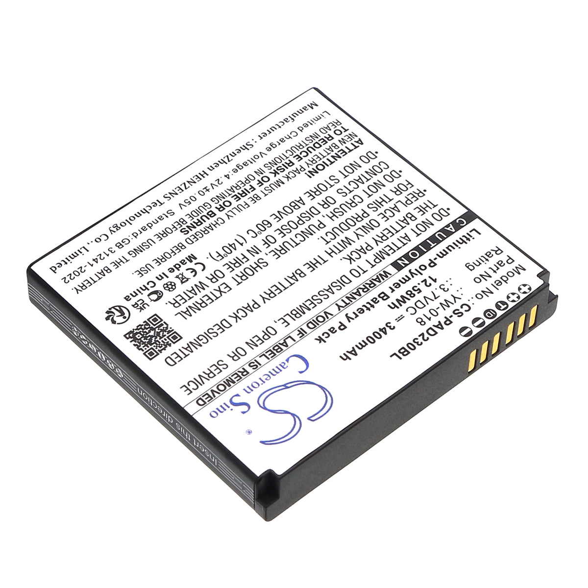 Replacement Battery for Pax D230 – Payment Terminal – 3400mAh / 3.7V
