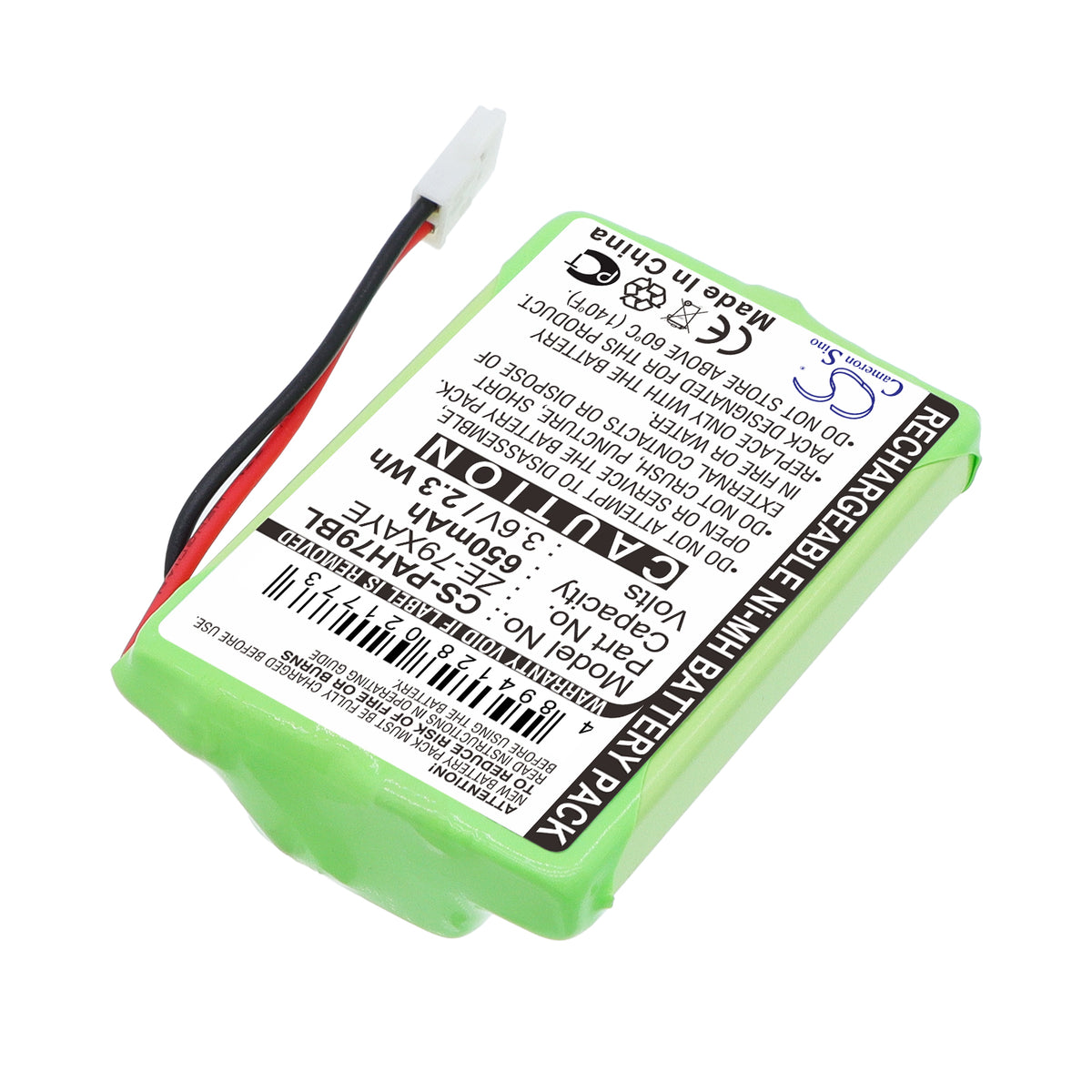 Replacement Battery for Panasonic Handheld ZE-79UNCY – Barcode Scanner – 650mAh / 3.6V