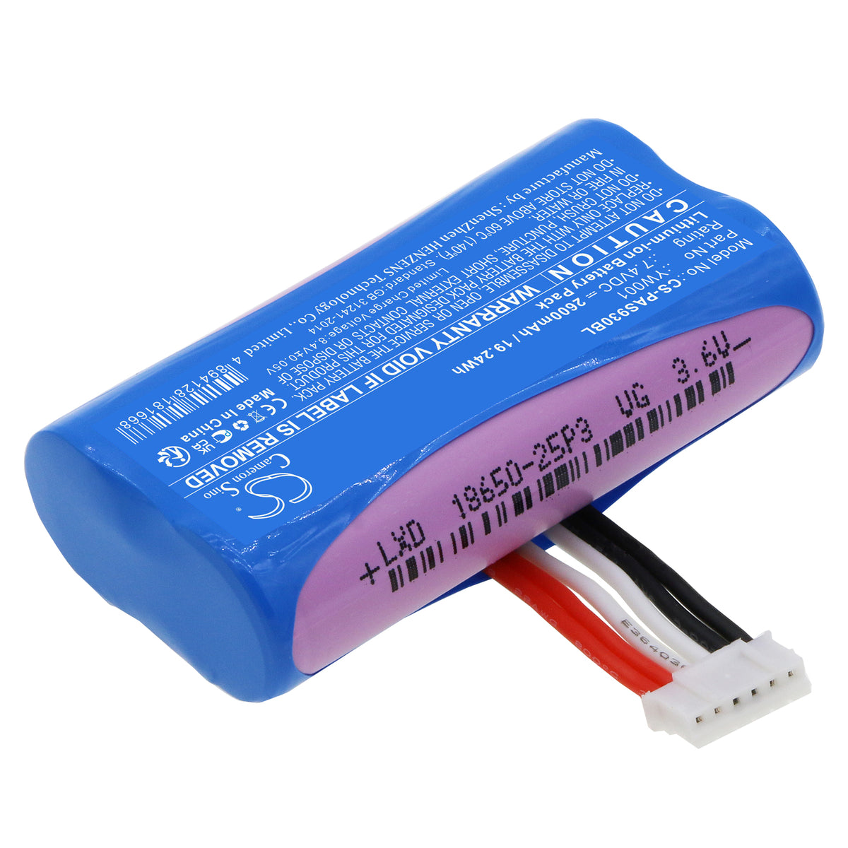 Replacement Battery for Pax A910 – Payment Terminal – 2600mAh / 7.4V