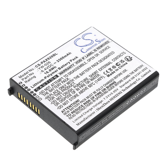 Replacement Battery for Pax A920 MAX – Payment Terminal – 2500mAh / 6.4V