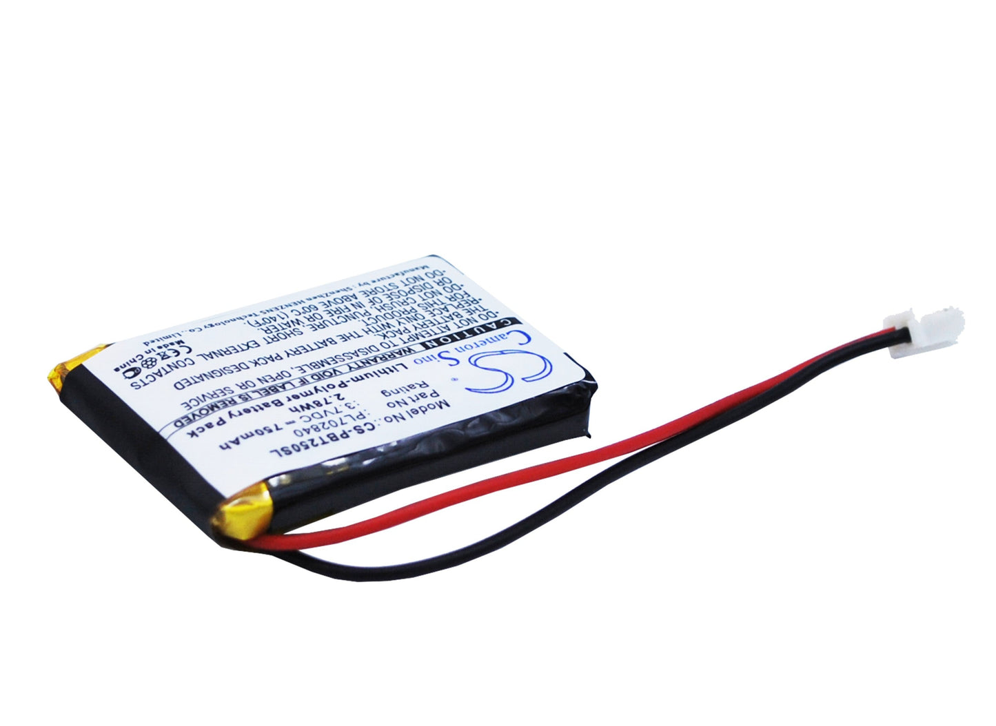 Replacement Battery for Philips  BT2500 – Speaker – 750mAh / 2.78Wh / 3.7V