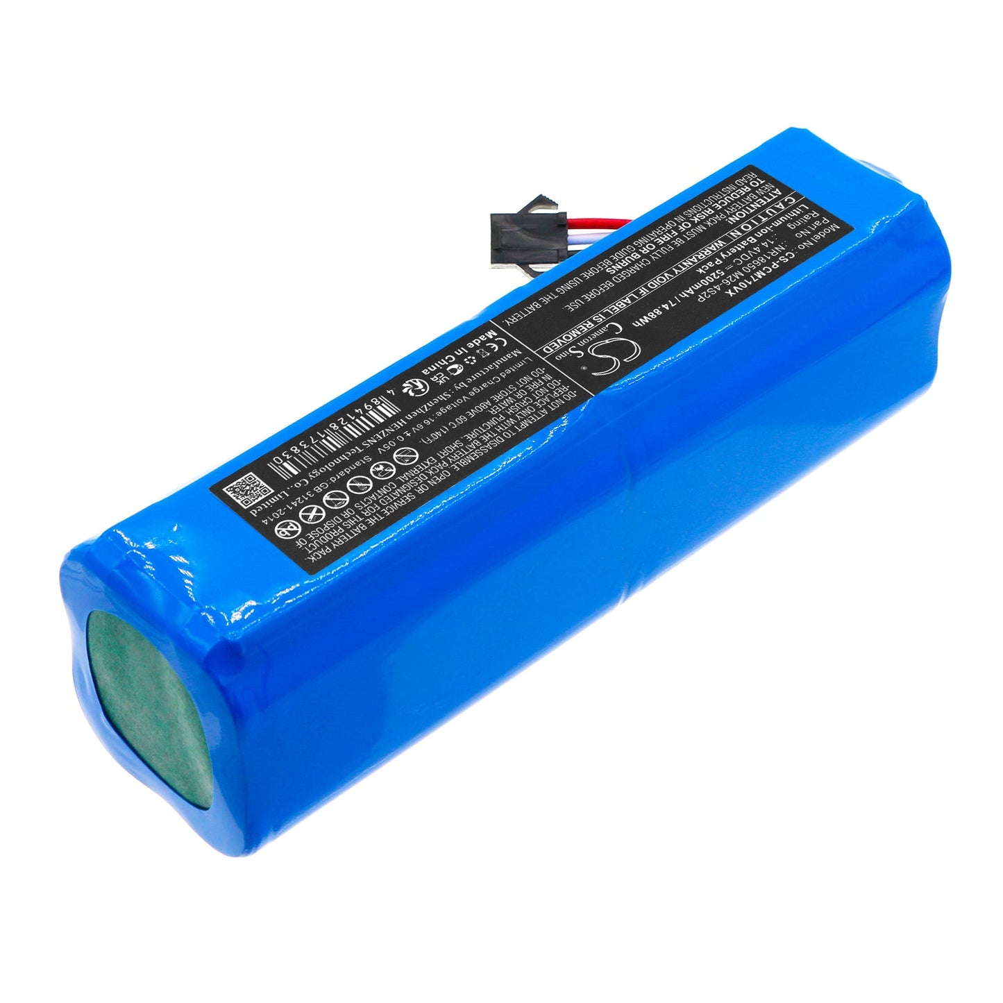 Replacement Battery for Proscenic  LDS M7 Pro – Vacuum – 5200mAh / 74.88Wh / 14.4V