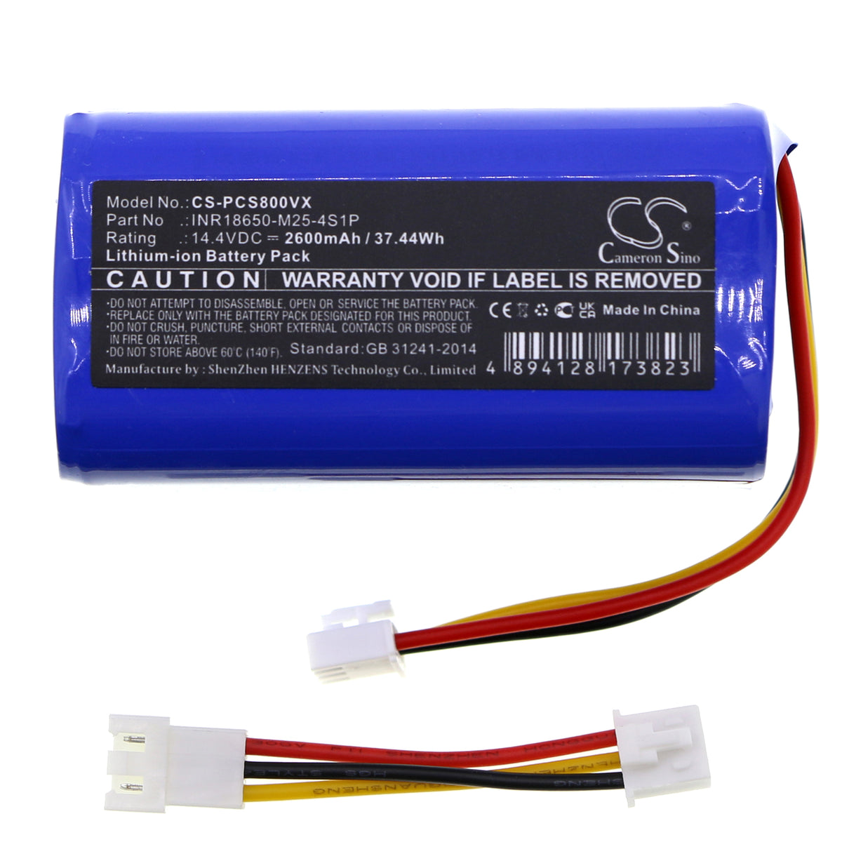 Replacement Battery for Ropo | Proscenic glass 3 – Vacuum – 2600mAh / 14.4V