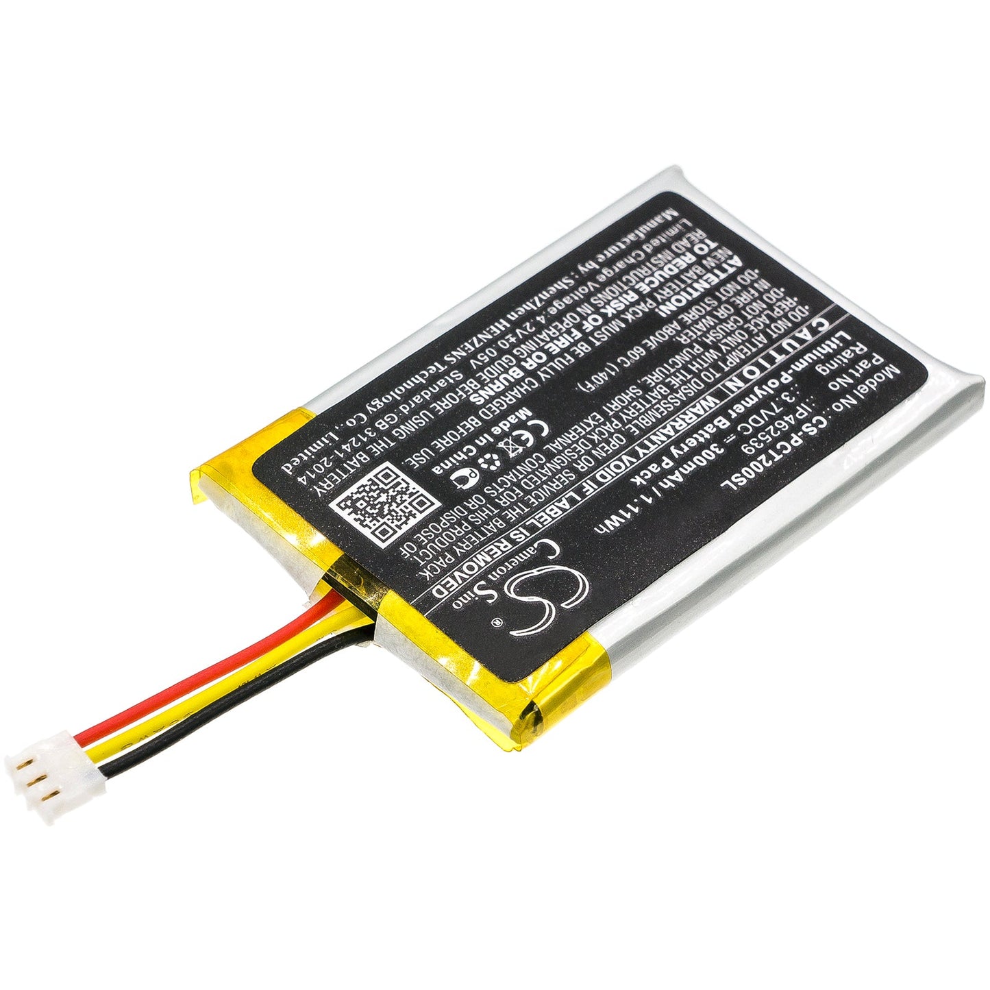 Replacement Battery for Phonak  ComPilot – Wireless Headset – 300mAh / 1.11Wh / 3.7V