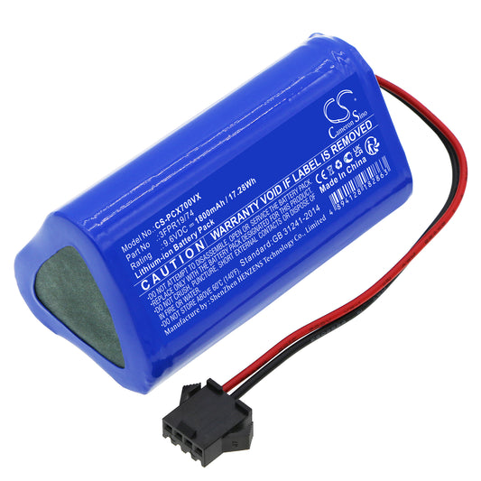 Replacement Battery for Pure Clean PUCRCX70 ( Version 2 ) – Vacuum – 1800mAh / 9.6V