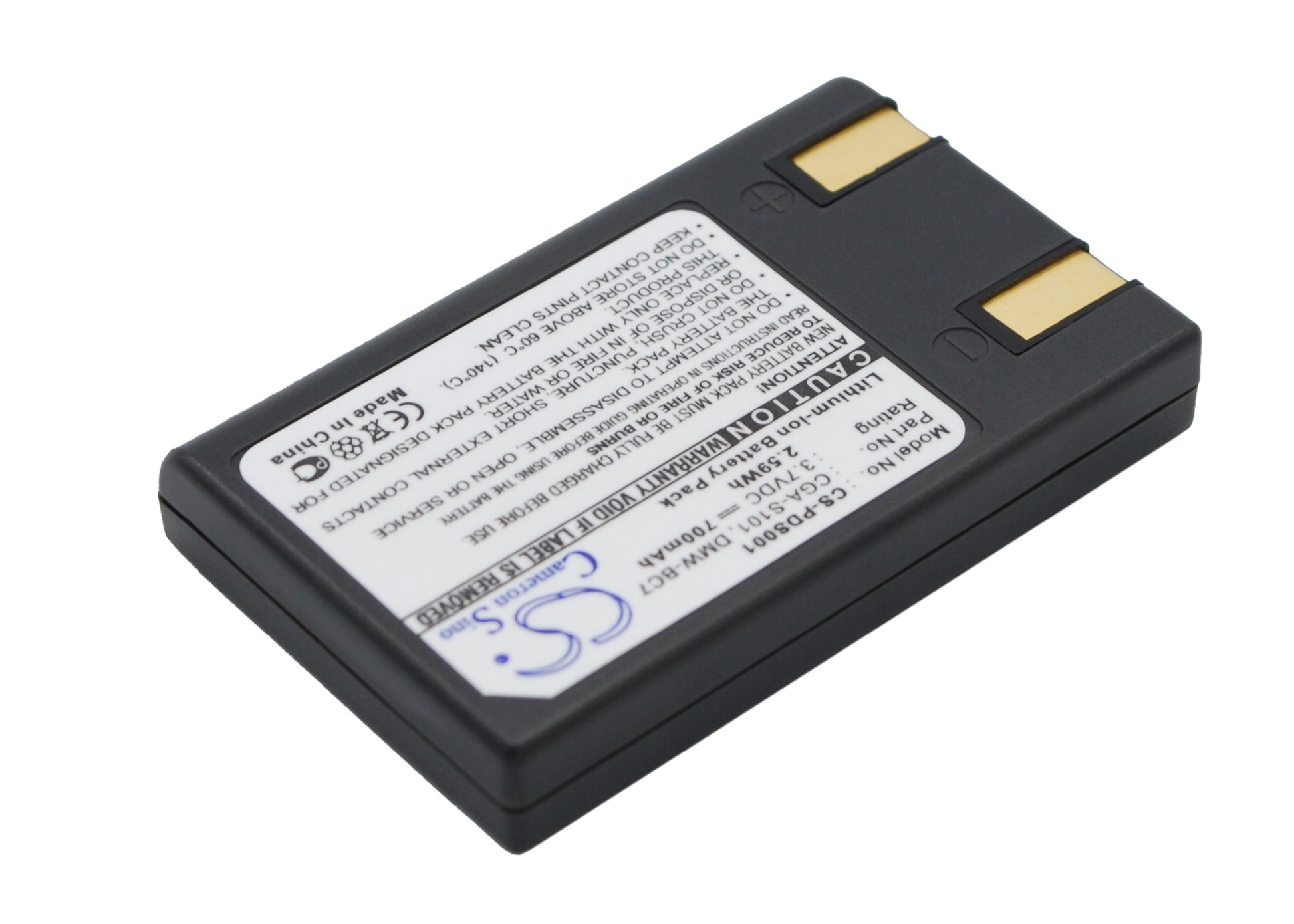 Replacement Battery for Panasonic Lumix DMC-F7-B – Camera – 700mAh / 3.7V - image 3