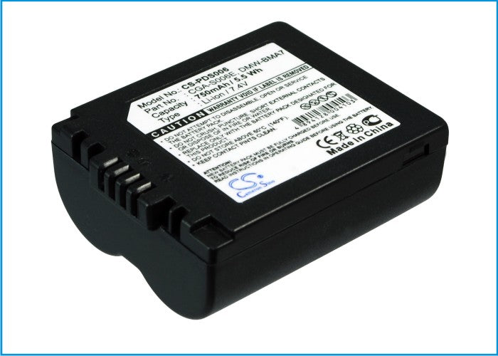 Replacement Battery for Leica  V-LUX1 – Camera – 750mAh / 5.55Wh / 7.4V