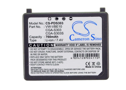 Replacement Battery for Panasonic  SDR-S100 – Camera – 760mAh / 7.4V
