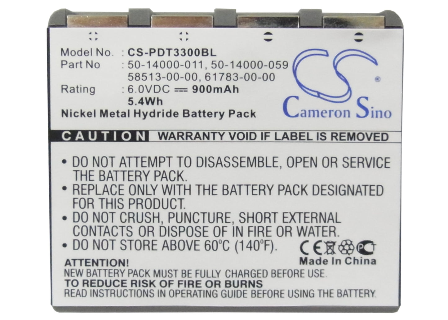 Replacement Battery for Symbol | Sokkia PDT-3300 – Barcode Scanner – 900mAh / 6V - image 5