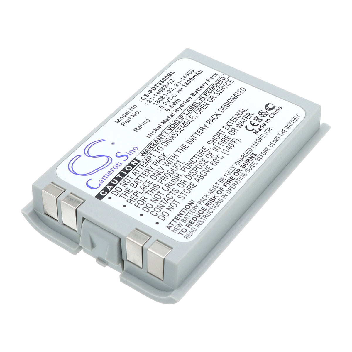 Replacement Battery for Symbol PDT3500 – Barcode Scanner – 1600mAh / 6V