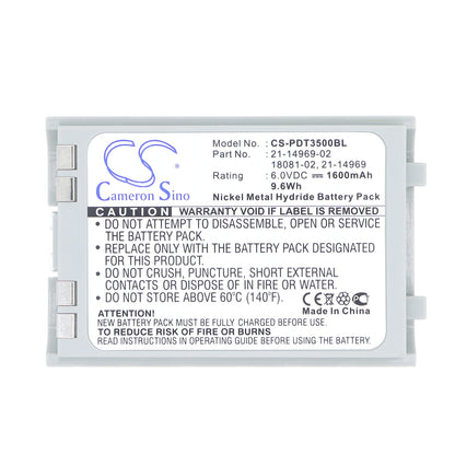 Replacement Battery for Symbol PDT3500 – Barcode Scanner – 1600mAh / 6V