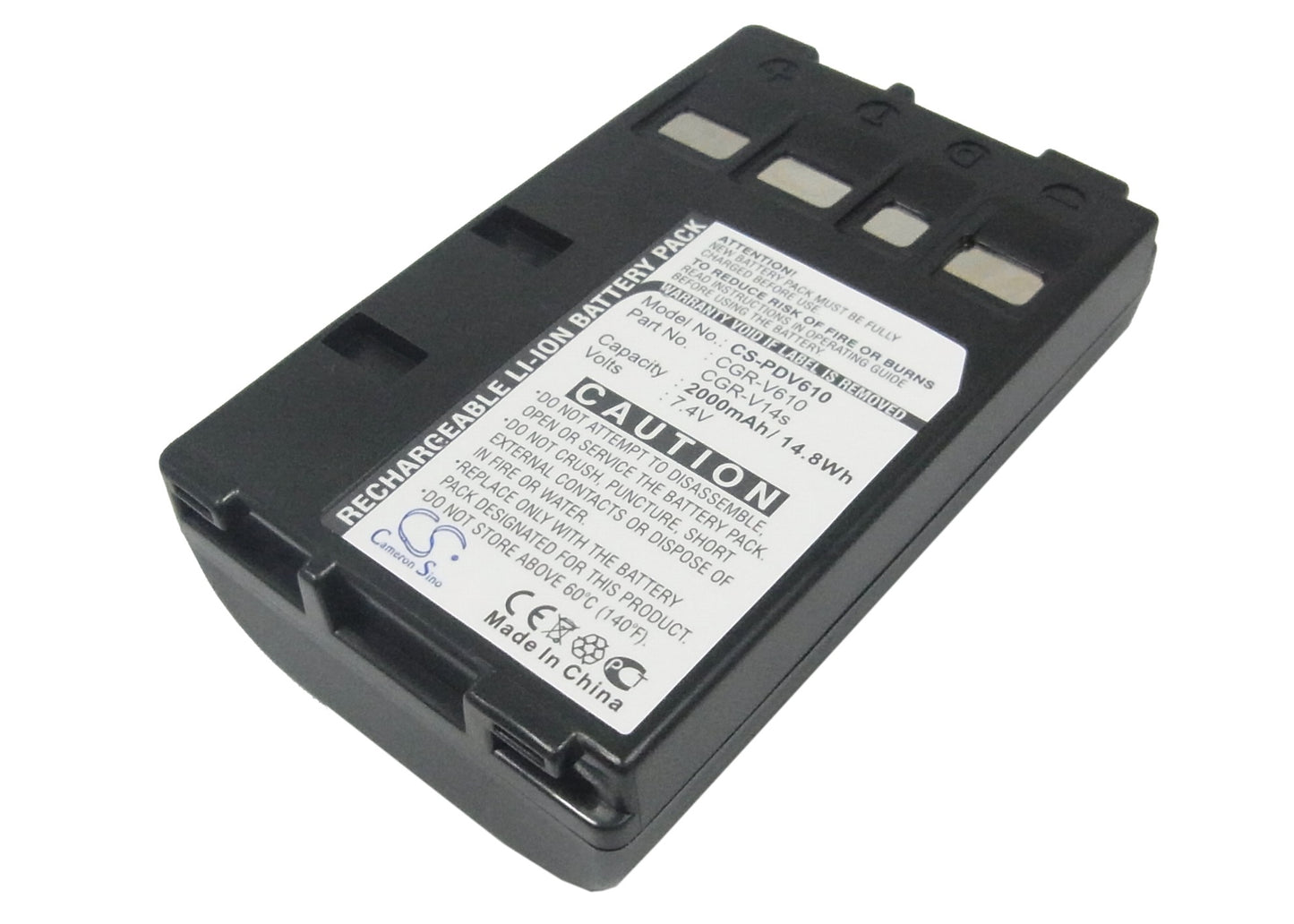 Replacement Battery for Panasonic NVRX64 – Camera – 2000mAh / 7.4V - image 1
