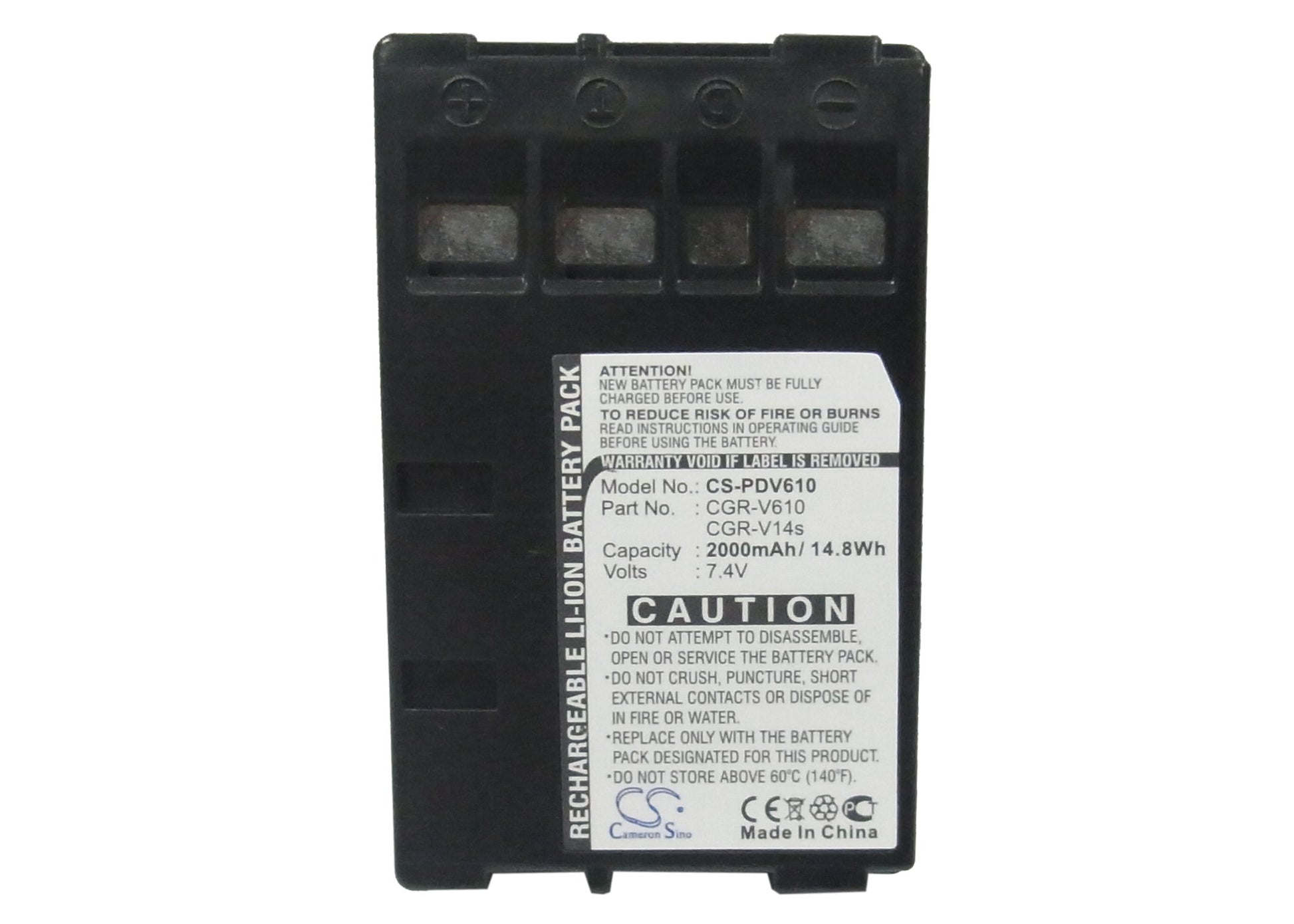 Replacement Battery for Panasonic NVRX64 – Camera – 2000mAh / 7.4V - image 5