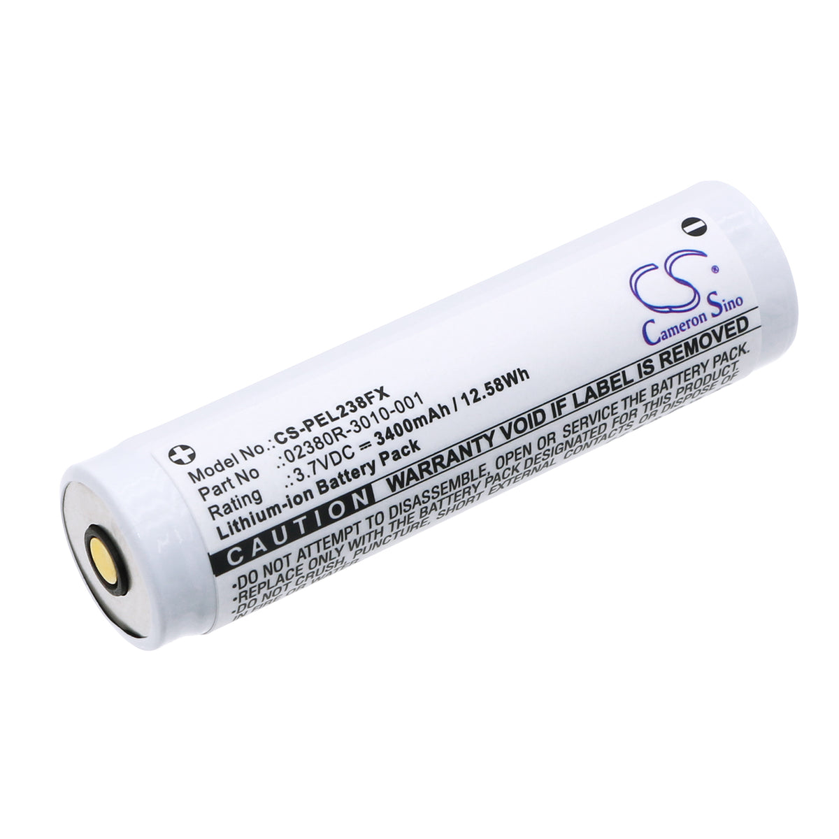 Replacement Battery for Pelican 7610 Tactical Flashlight – Flashlight – 3400mAh / 3.7V