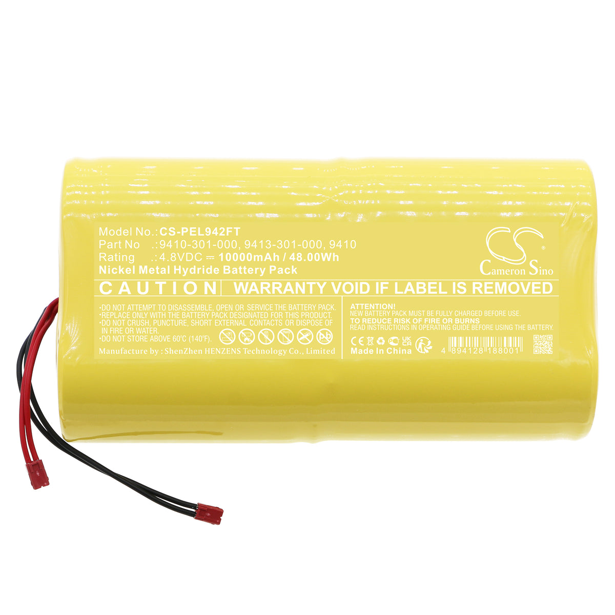 Replacement Battery for Pelican 9410 – Flashlight – 10000mAh / 4.8V