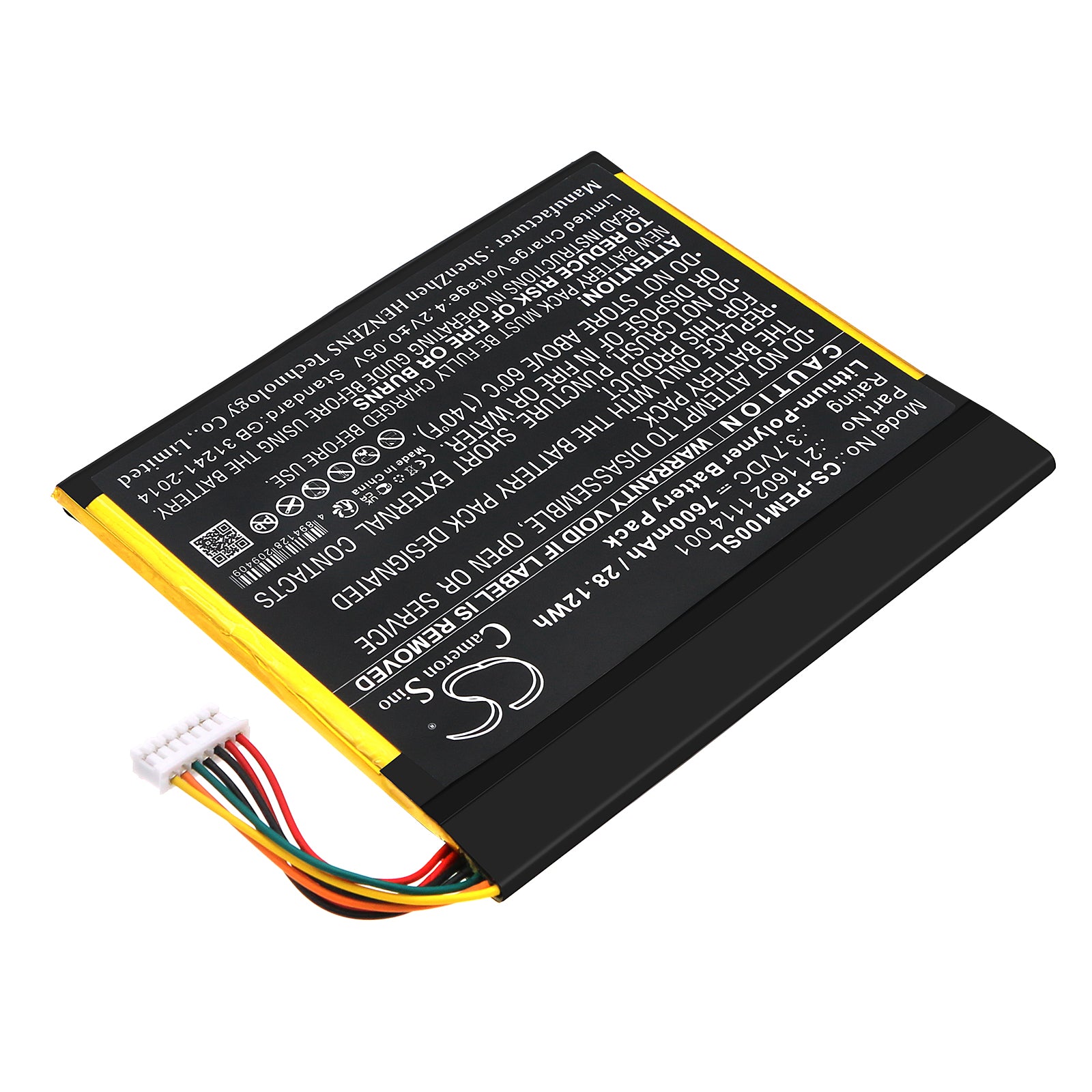 Replacement Battery for ParTner EM-100 – Tablet – 7600mAh / 3.7V - image 2