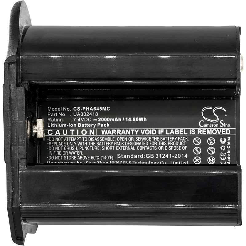 Replacement Battery for PHASEONE 645DF – Camera – 2000mAh / 7.4V - image 3