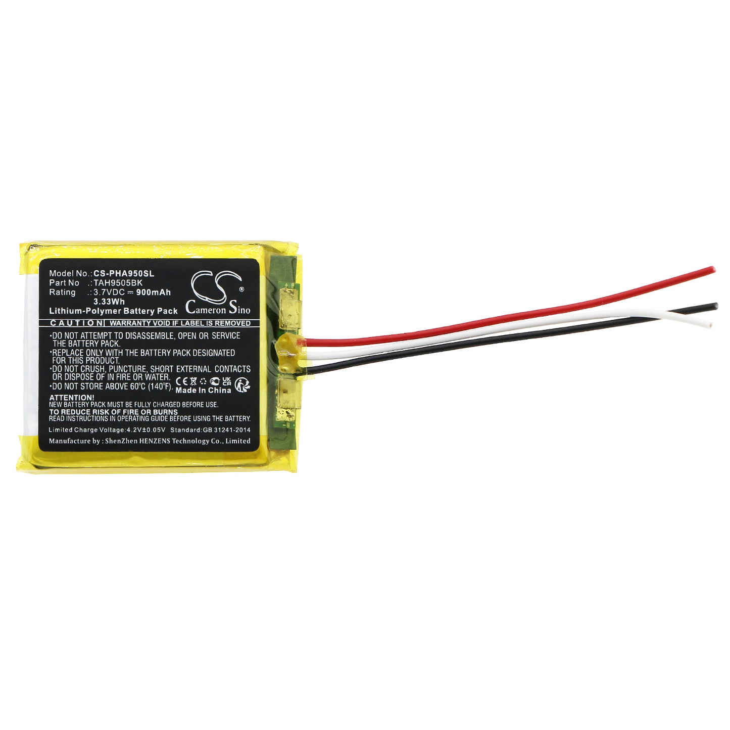 Replacement Battery for Philips TAH9505BK – Wireless Headset – 900mAh / 3.7V - image 3
