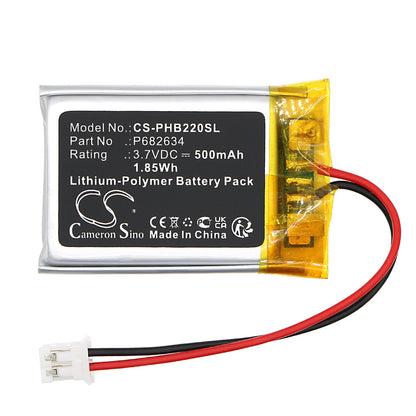 Replacement Battery for Philips  BT2200B – Speaker – 500mAh / 1.85Wh / 3.7V