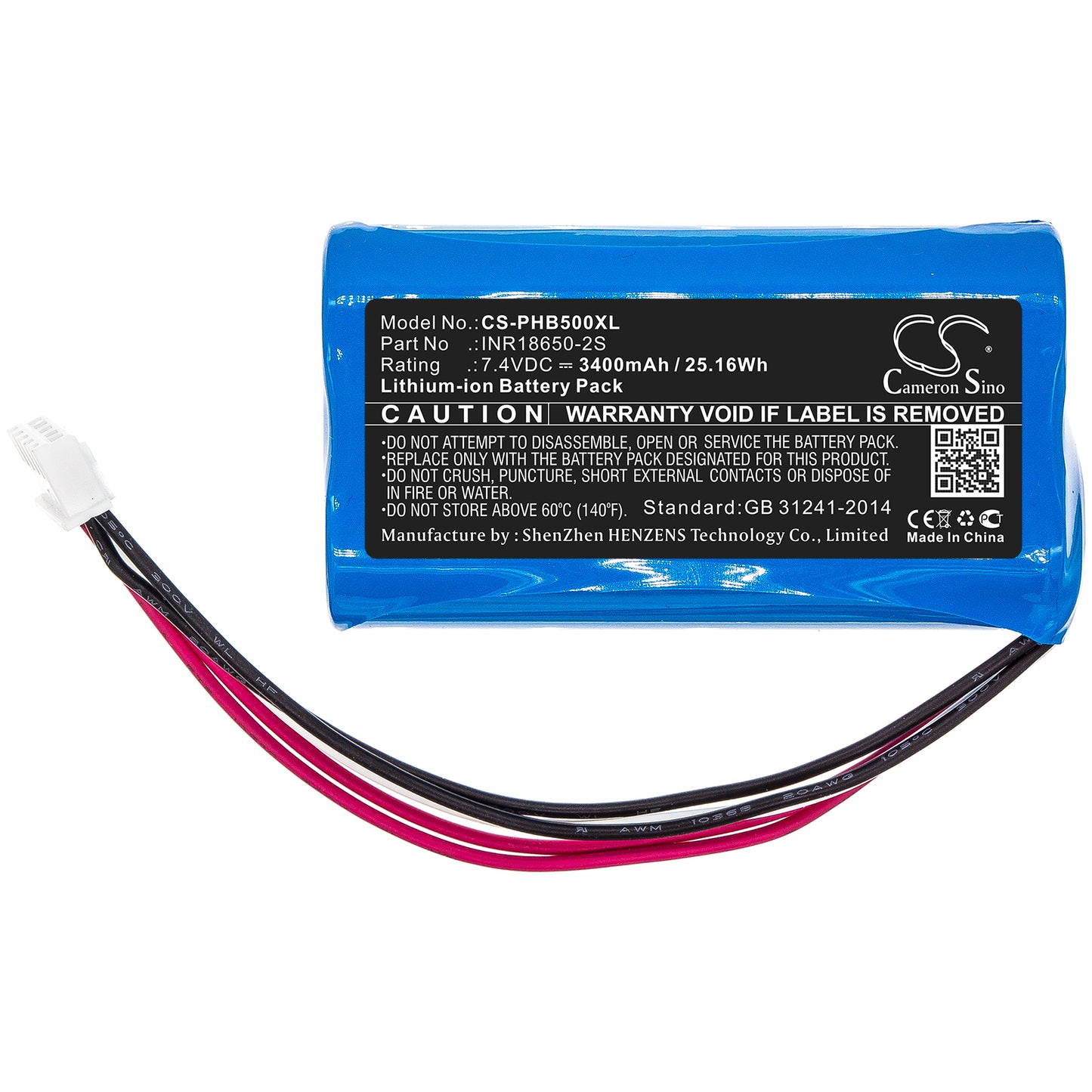 Replacement Battery for Philips  SB500M – 3400mAh / 25.16Wh