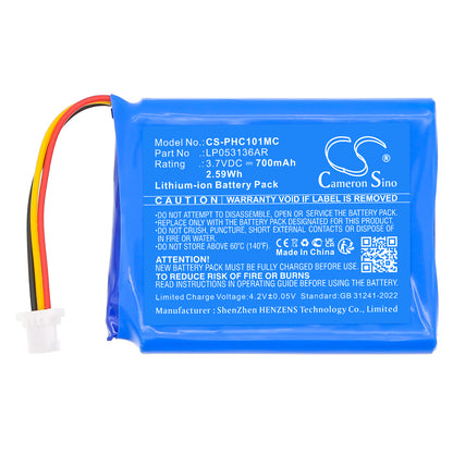 Replacement Battery for Philips ESee CAM101BL/00 – Camera – 700mAh / 3.7V
