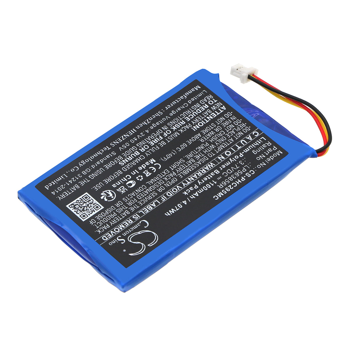 Replacement Battery for Philips HD CAM 295 – Camera – 1100mAh / 3.7V