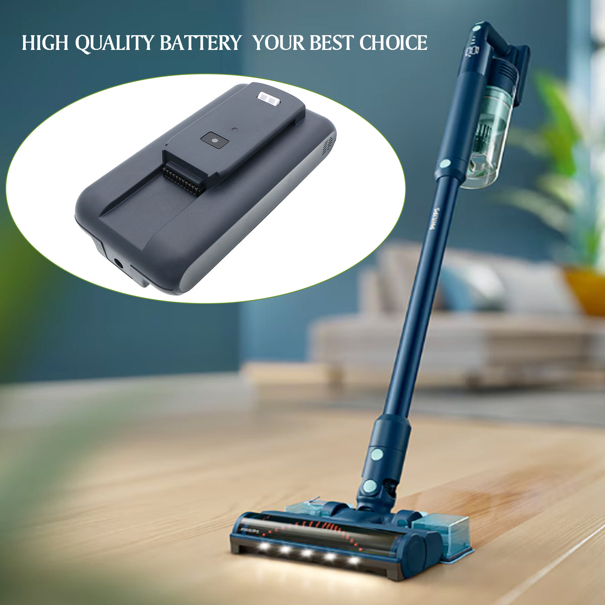 Replacement Battery for Philips Aqua Series 5000 – Vacuum – 2500mAh / 25.2V